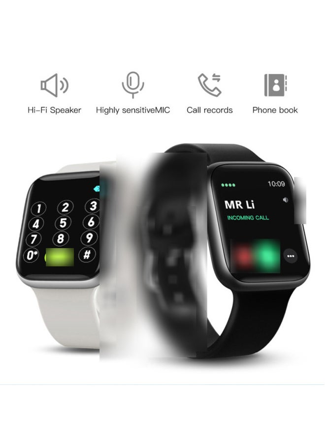 T500 + Plus Smart Watch 1.75 Large Screen Watch6 Call Custom Wallpaper 5 Game Bracelet-Color:Pink