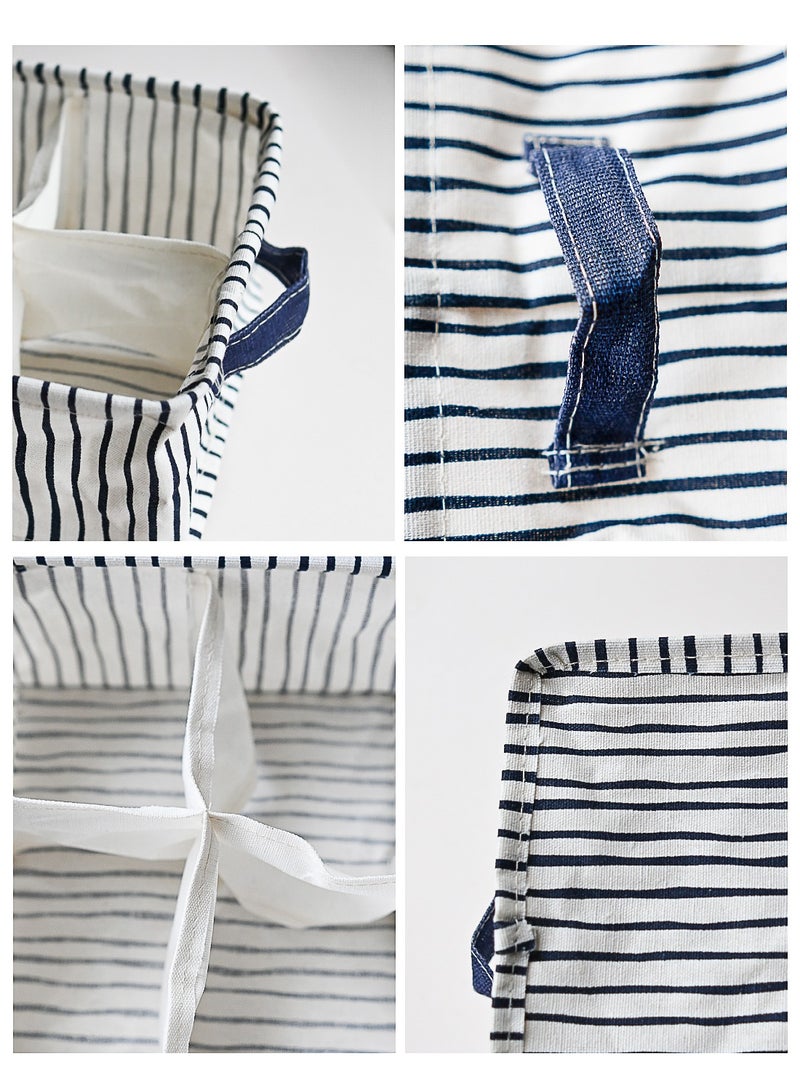 Foldable Four-square grid storage box Underwear Storage Box Multicolor 20x11cm Stripe - Image 5