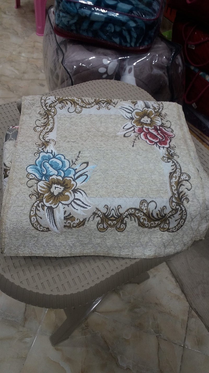 Generic 2 Piece Floral Bohemian Embroidered Design Solid Color Cotton Blend Ruff & Ruff 2 Pillow Shams Joplin - Image 2