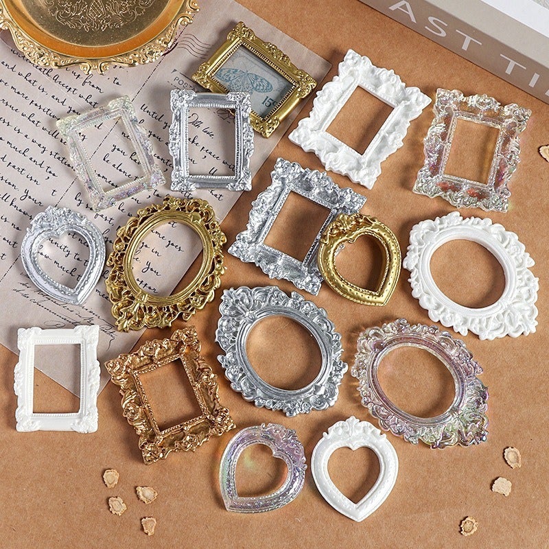 Vintage Baroque Angel Resin Frame DIY Craft Accessories - Image 1