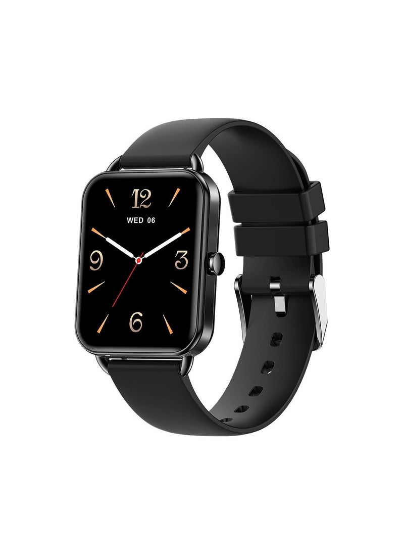 Moxedo Moxedo Luna Smart Watch 1.65 Amoled HD Display 100+ Watch Faces, Bluetooth Calling Real Time Health Monitoring Fitness Smart Tracker with Camera Control for iOS and Android - Black  - Image 1