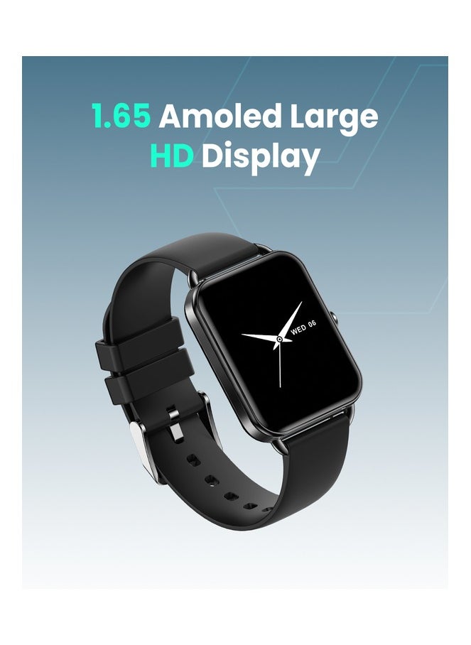 Moxedo - Moxedo Luna Smart Watch 1.65 Amoled HD Display 100+ Watch Faces, Bluetooth Calling Real Time Health Monitoring Fitness Smart Tracker with Camera Control for iOS and Android - Black - Image 1