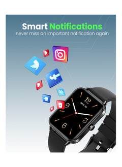 Moxedo Moxedo Luna Smart Watch 1.65 Amoled HD Display 100+ Watch Faces, Bluetooth Calling Real Time Health Monitoring Fitness Smart Tracker with Camera Control for iOS and Android - Black  - Image 5