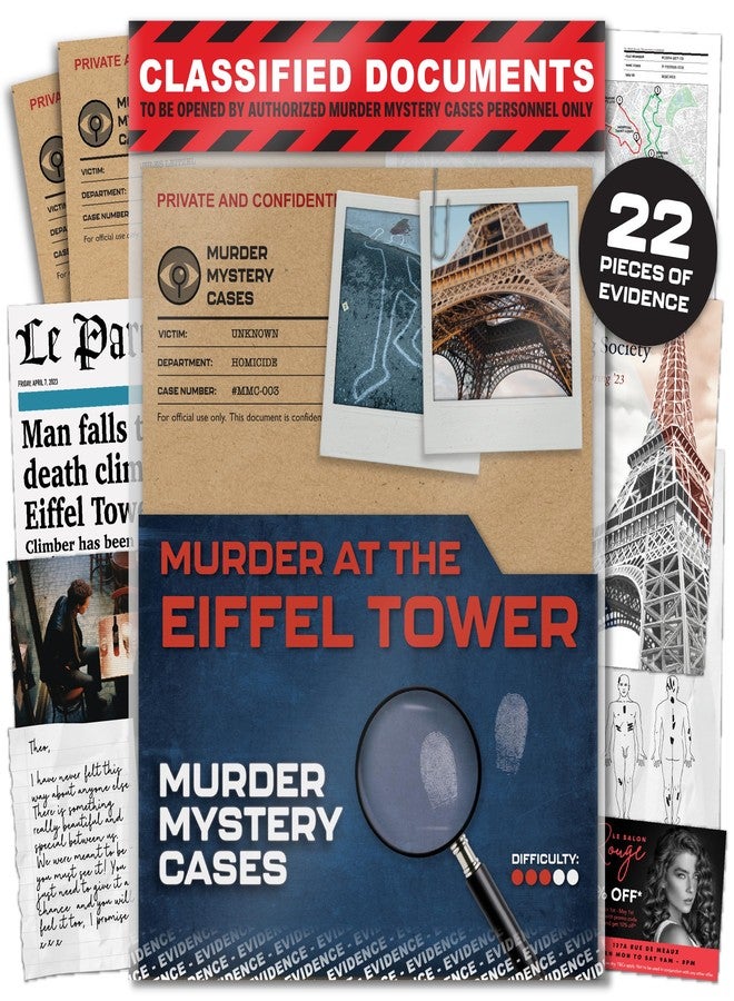 Lucky Egg MMC Eiffel Tower - Murder Mystery Game for Adults on Date/Game Night - Image 1