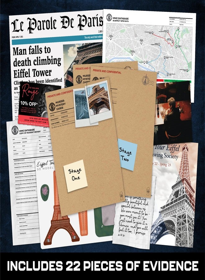 Lucky Egg MMC Eiffel Tower - Murder Mystery Game for Adults on Date/Game Night - Image 3
