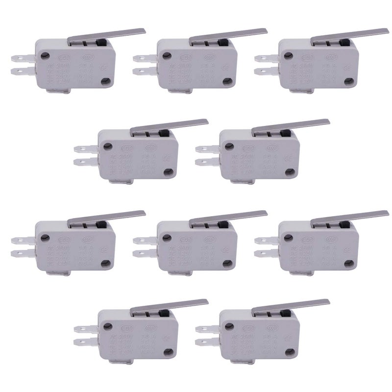 TWTADE / 10pcs V-152-1C25 Hinge Lever Type Miniature Micro Limit Switch SPDT Snap Action Switch Snap Action for Arduino - Image 1