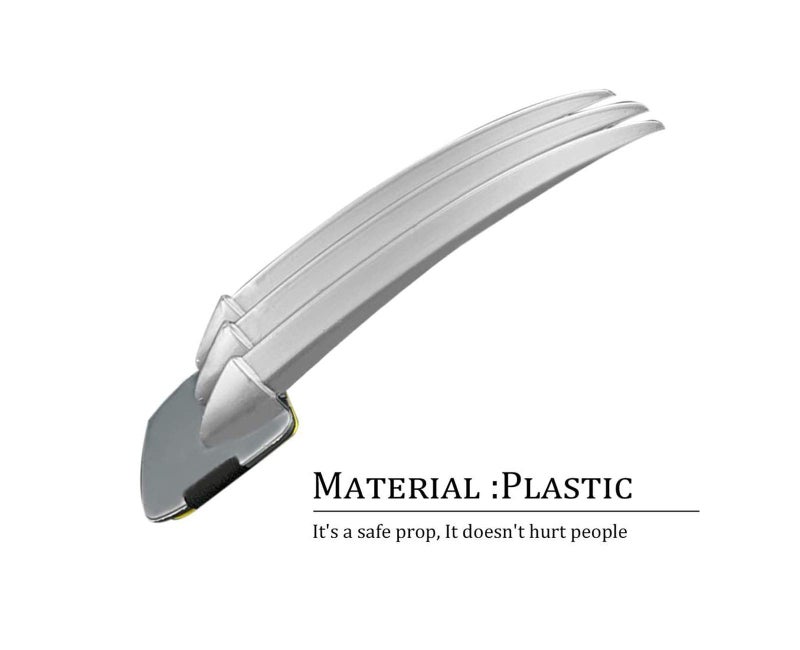 DAYSTART Plastic Wolf Claws Plastic Daggers Fit for Wolverine Costume Cosplay Props, 2Pcs - Image 2