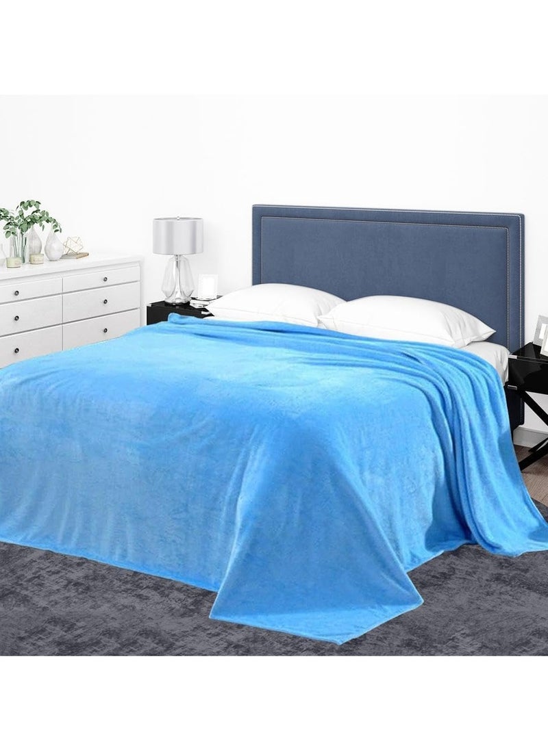 Home Smart Fleece Blanket King Size (200x220) for All Season,Fluffy Blanket Warm Bed Throws for Sofa Bed Comfortable and Soft 