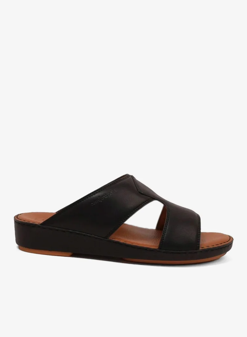 Comfort Plus COMFORT PLUS LUXURIOUS LEATHER SANDAL FOR EVERYDAY BLACK