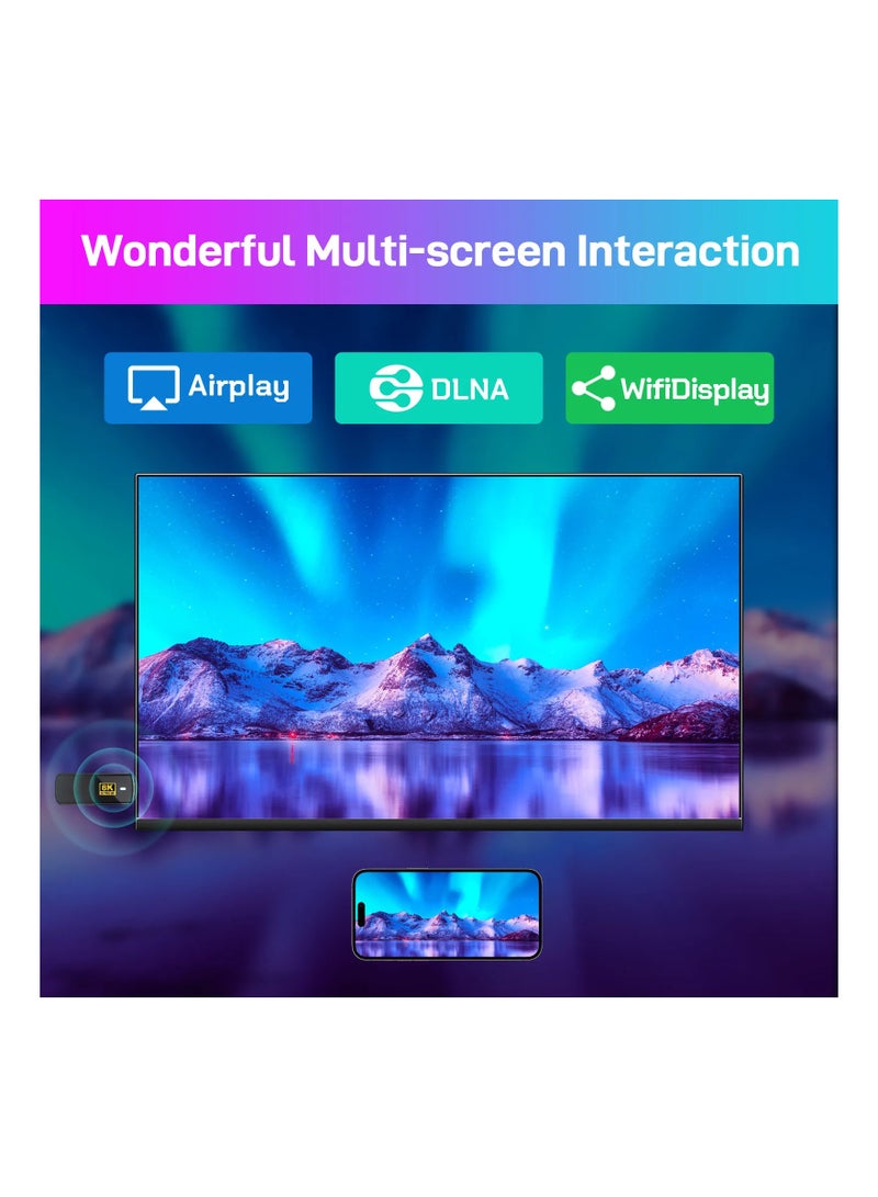 Android TV Stick with Built in Chromecast +Remote control with voice commands- Full 4K + 8K