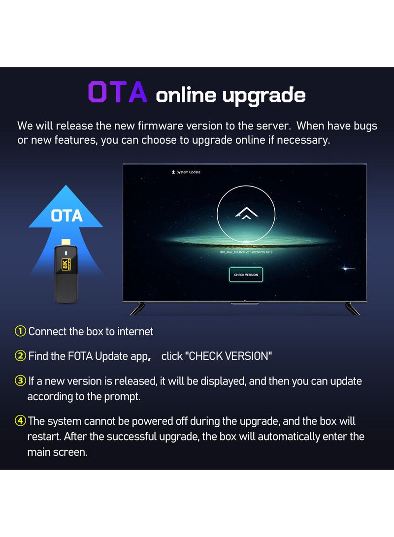 Android TV Stick with Built in Chromecast +Remote control with voice commands- Full 4K + 8K