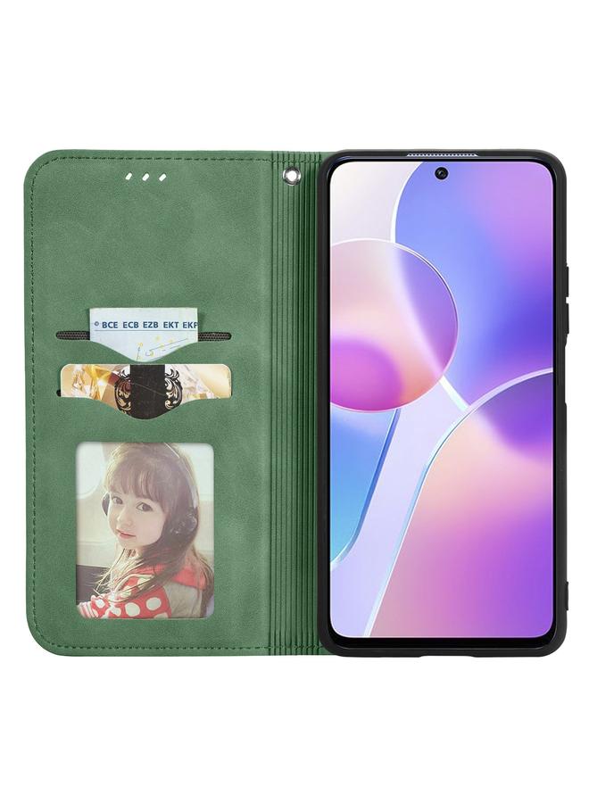 اس-توب جراب هاتف Honor X30i بتصميم كلاسيكي مع ملمس جلدي مغناطيسي أفقي قابل للطي - Image 3