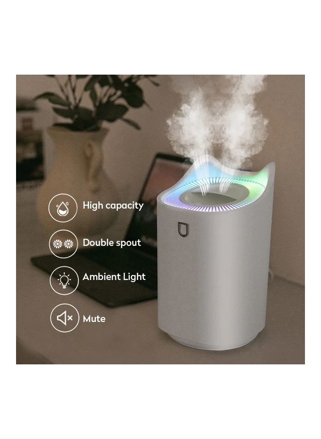 عربست جهاز ترطيب هواء عطري صامت للمنزل مزود ببخاخ مزدوج ومنفذ USB PSM-Air02 أبيض - Image 2