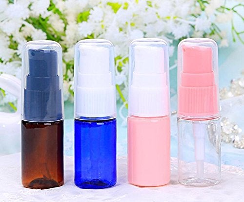 erioctry 10ML Portable Empty Refillable Bottle Cream Shampoo Lotion Treatment Pump Bottle with Cap Travel Bottles Toiletries Liquid Container for Cosmetic Make-up Pack of 6 (Transparent) - Image 2