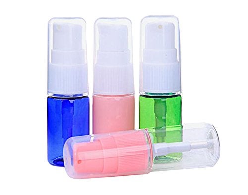 erioctry 10ML Portable Empty Refillable Bottle Cream Shampoo Lotion Treatment Pump Bottle with Cap Travel Bottles Toiletries Liquid Container for Cosmetic Make-up Pack of 6 (Transparent) - Image 4
