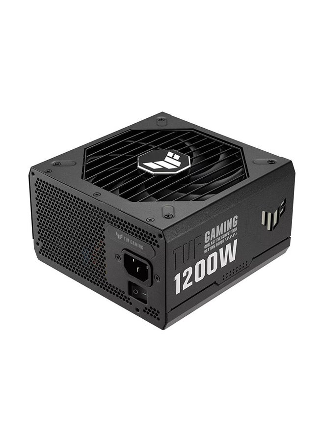 أسوس TUF Gaming 1200 وات مزود طاقة معياري بالكامل، شهادة 80 Plus Gold، ATX12V، تصميم مروحة محورية مقاس 135 مم، طلاء PCB واقٍ، متوافق مع ATX 3.0، أسود | 90YE00S0-B0NA00 أسود - Image 2