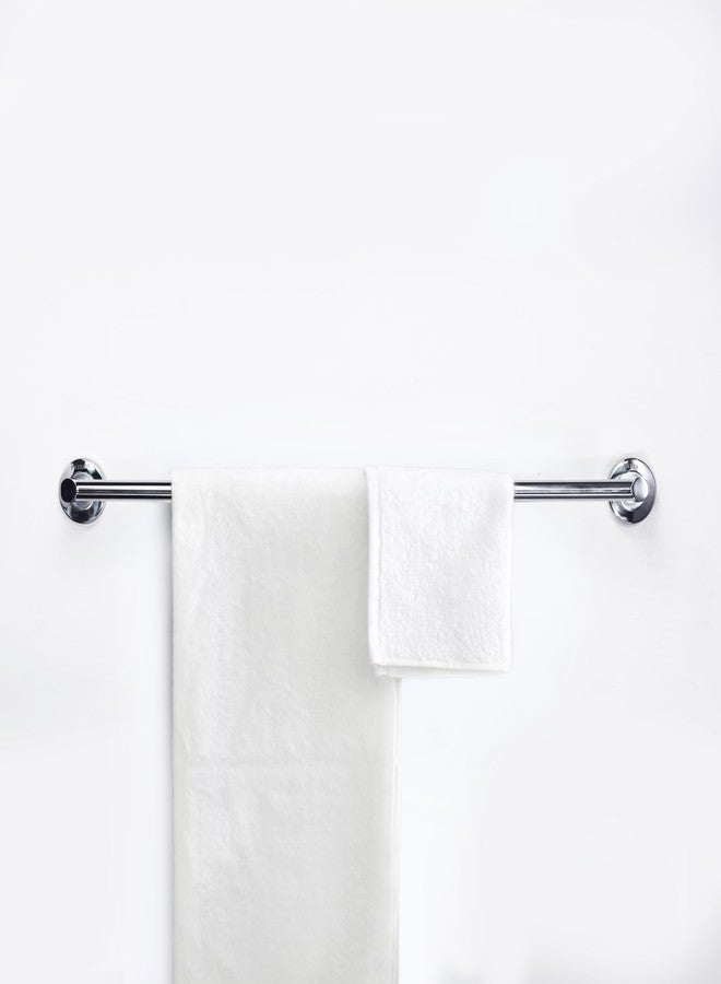 Pathavi Stainless Steel Towel Rod for Bathroom - Wall Mounted, Rust-Resistant Towel Bar for Bath & Kitchen - Space Saving Modern Towel Holder (24 Inch - Chrome Finish, Pack of 1) - Image 4