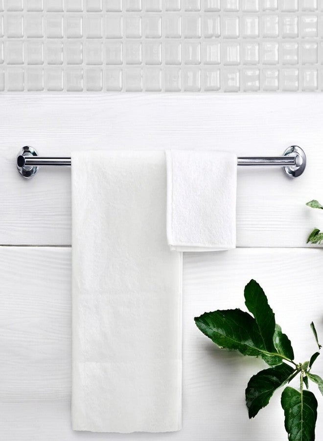 Pathavi Stainless Steel Towel Rod for Bathroom - Wall Mounted, Rust-Resistant Towel Bar for Bath & Kitchen - Space Saving Modern Towel Holder (24 Inch - Chrome Finish, Pack of 1) - Image 2