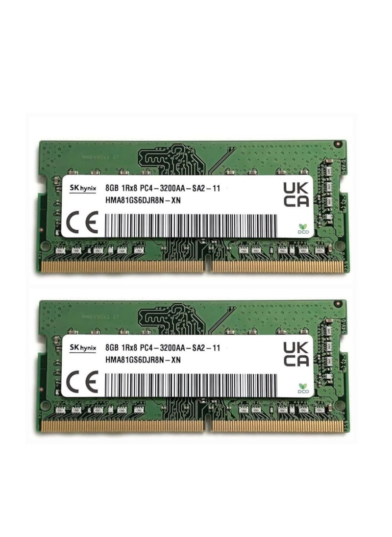 Generic SK Hynix Slim Laptop DDR4 SODIMM Kit, 3200, 8GB, PC4 SO-DIMM, 1Rx8, for Dell HP Olinovo Laptop and Other Electronics, HMA81GS6DJR8N-XN  - Image 1