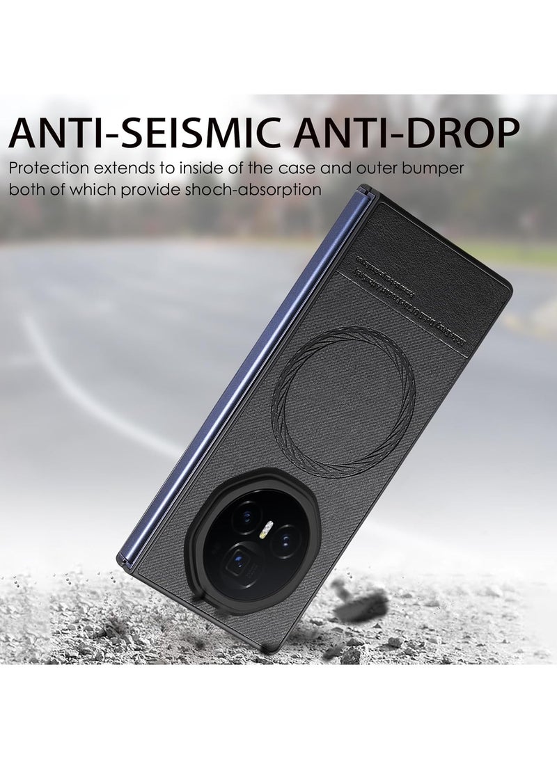 عام غطاء مغناطيسي متوافق مع هونر ماجيك V5 2025 【يدعم الشحن اللاسلكي】 - غطاء واقٍ كامل الحماية ضد السقوط والبصمات لهاتف Honor Magic V5 - Image 5