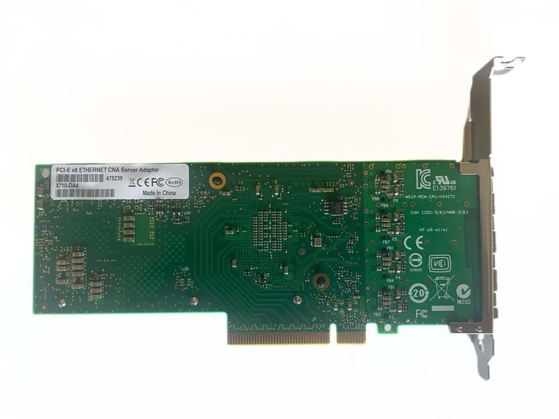 Millennium Technology 10Gb NIC Quad (4 Port) SFP+ Port Ethernet Converged Network Adapter PCIe x8 with XL710 BM1 Chipset DA4 - Image 5