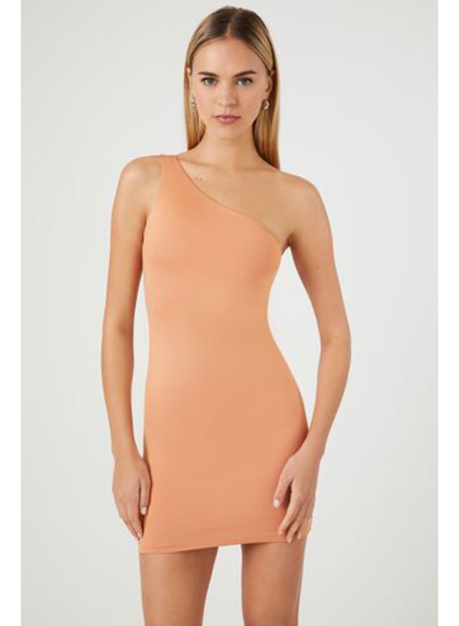 FOREVER 21 Contour One-Shoulder Mini Dress - Image 2