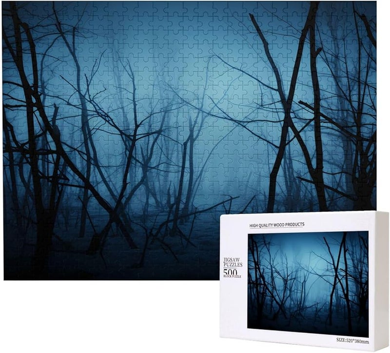 لغز ميستي وودز 500 قطعة للبالغين ديكور المنزل 20.4 × 15 بوصة - Image 1