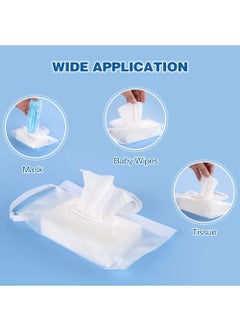 SYOSI Baby Wipe Dispenser, 6Pcs Portable Refillable Wipe Holder, Eco Friendly Baby Wipes Dispenser Container, Reusable Travel Wet Wipe Container for Travel, Strollers, Backpacks  - Image 4