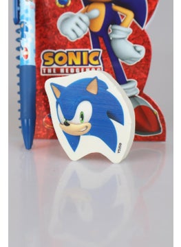 SONIC New Season Licensed Sonıc Hologram Memo Pad Versatile Tip Pen 0.7 mm and Special Design Eraser Set  - Image 3