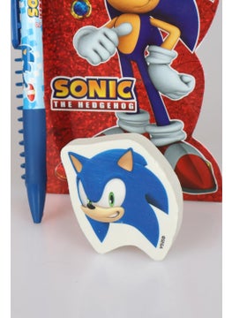 SONIC New Season Licensed Sonıc Hologram Memo Pad Versatile Tip Pen 0.7 mm and Special Design Eraser Set  - Image 5