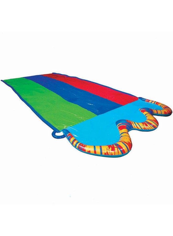 Banzai Triple Racer Water Slide Length: 16 Ft Width: 82 In Inflatable Outdoor Backyard Water Slide Splash Toy - Image 1