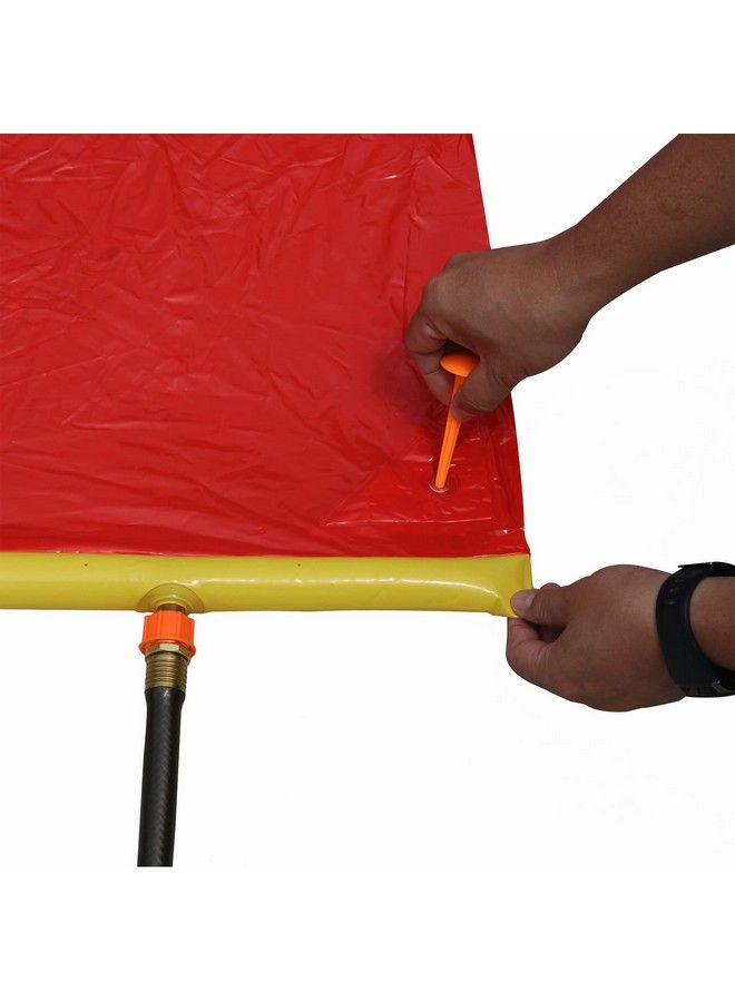 Banzai Triple Racer Water Slide Length: 16 Ft Width: 82 In Inflatable Outdoor Backyard Water Slide Splash Toy - Image 5