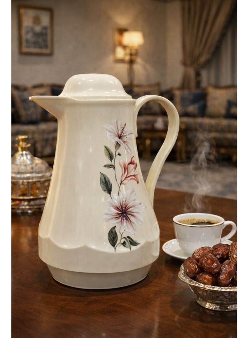 REFAN Rivan Floral Design Thermos – 1 Liter Capacity
