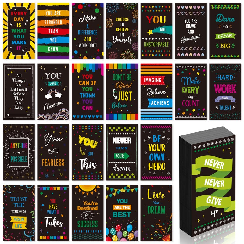 50 PCS Motivational Magnets 25 Designs Inspirational Magnets Positive Affirmation Decals for Kids Adults Fridge 2 x 35