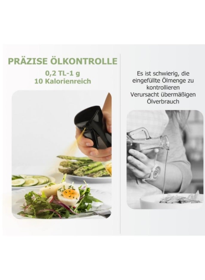 Olive Oil Spray Bottle for Frying Pan 200ml Refillable Glass - Multi-use Spray and Oil Dispenser for Cooking and Grilling, Ideal for Air Fryer, Salad, Baking, and Frying - Olive Oil and Canola Oil Spray, Leak-Proof- MultiColor - Image 2