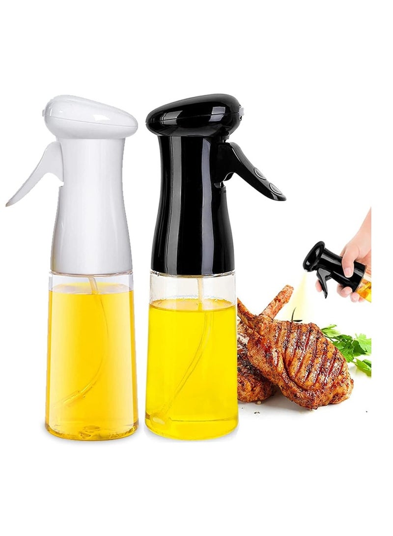Olive Oil Spray Bottle for Frying Pan 200ml Refillable Glass - Multi-use Spray and Oil Dispenser for Cooking and Grilling, Ideal for Air Fryer, Salad, Baking, and Frying - Olive Oil and Canola Oil Spray, Leak-Proof- MultiColor - Image 1