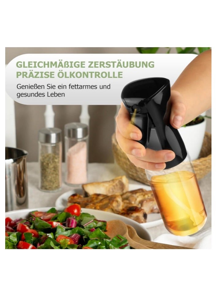 Olive Oil Spray Bottle for Frying Pan 200ml Refillable Glass - Multi-use Spray and Oil Dispenser for Cooking and Grilling, Ideal for Air Fryer, Salad, Baking, and Frying - Olive Oil and Canola Oil Spray, Leak-Proof- MultiColor - Image 4