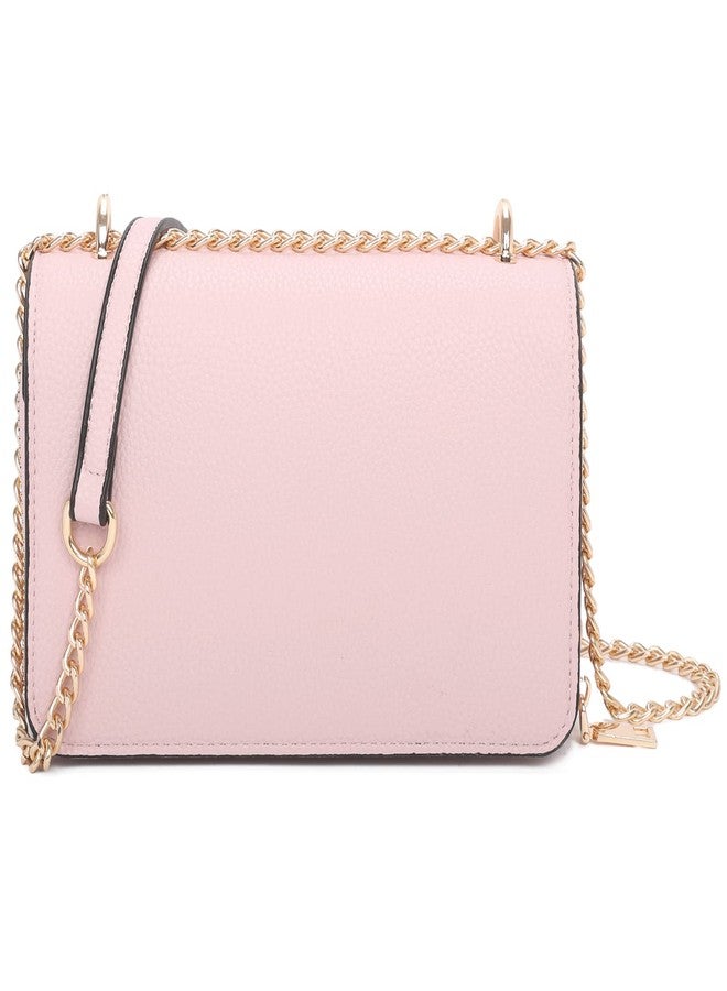 BBTT.ful Square Shoulder Bags for Women Chain Strap Crossbody Bag Medium Leather Evening Bag for Women Satchel Handbags Party Purse (pink) - Image 4