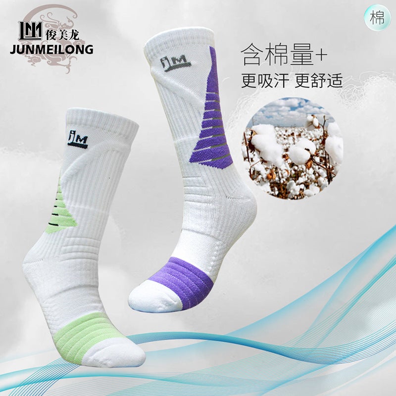 Professional Basketball Socks Men'S Mid-Barrel American Running Non-Slip Practical Towel Bottom Thickened Elite Sports Socks - Image 5