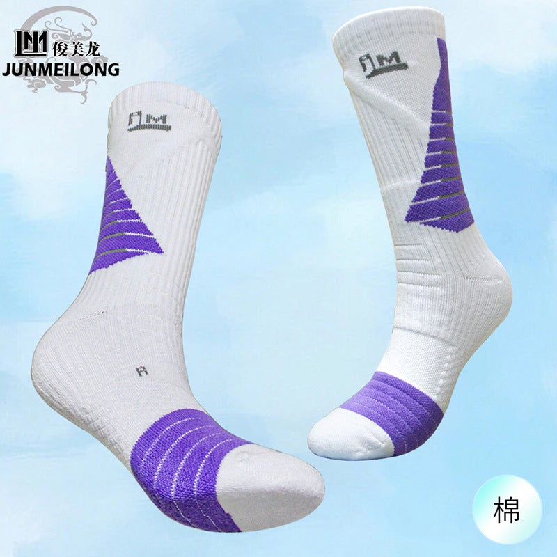 Professional Basketball Socks Men'S Mid-Barrel American Running Non-Slip Practical Towel Bottom Thickened Elite Sports Socks - Image 2