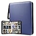 WOT I 900 Pockets Trading Card Binder Baseball Card Binder Sleeves with Zipper Double Sided Pockets Card Holder Carry Card Case for Baseball Card Football CardDark Blue - Image 3