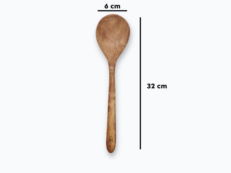 Vesta Homes Vesta Homes Neem Wood Spoon Compact Flip SpatulaLadle for Cooking DosaRotiChapati Soup and Vegetables Premium Wooden Kitchen Tools No Polish Naturally Antibacterial NonStick Handcarved Set of 3 - Image 5