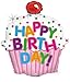 Betallic 85587P Happy Birthday Cupcake Foil Balloon 31 - Image 2
