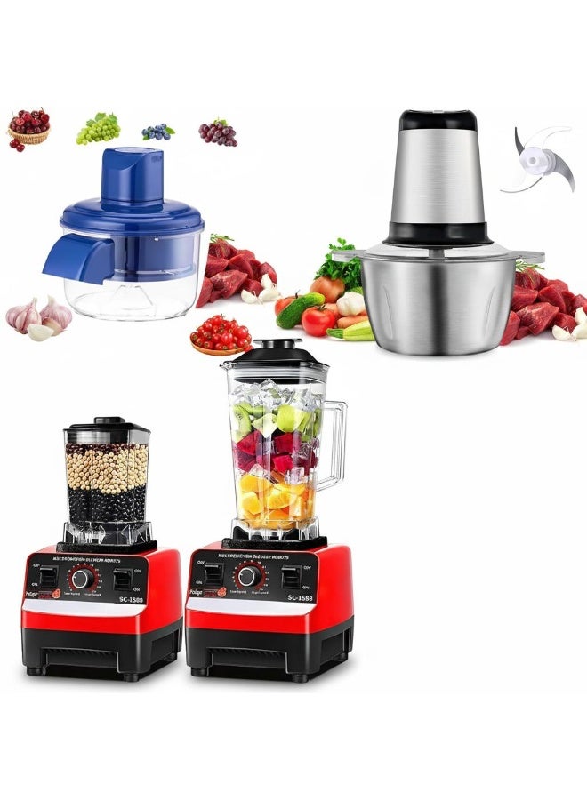 A set consisting of a vegetable peeler, a 3-liter meat and legume grinder, and a 2-liter juice blender with a spice grinder. - Image 1