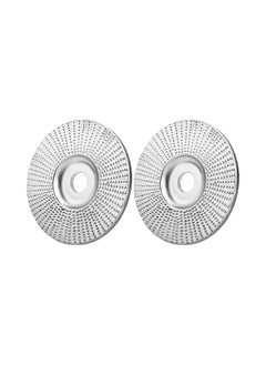 NIBEMINENT 2-Piece Wood Angle Grinding Wheel Set silver 15x4x14cm  - Image 1