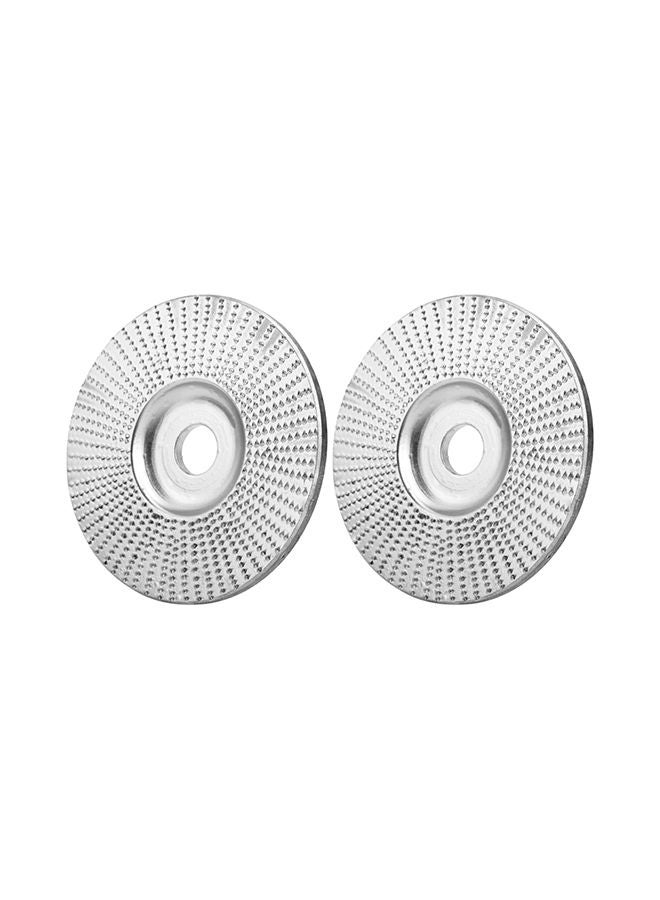 NIBEMINENT 2-Piece Wood Angle Grinding Wheel Set silver 15x4x14cm  - Image 1