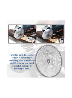 NIBEMINENT 2-Piece Wood Angle Grinding Wheel Set silver 15x4x14cm  - Image 2