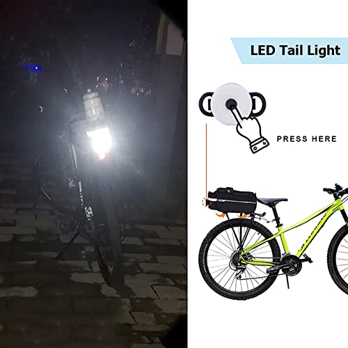 RAYMACE Bike Rear Rack Bag with Tail Light, Bike Truck Cooler Bag for Warm or Cold Items - Image 5