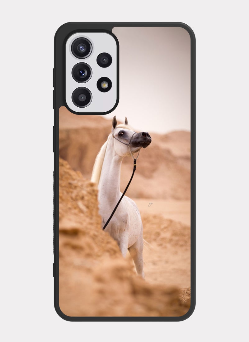 بكسلات كفر سامسونج جالكسي ايه 52 خيل عربي بيج - Image 1