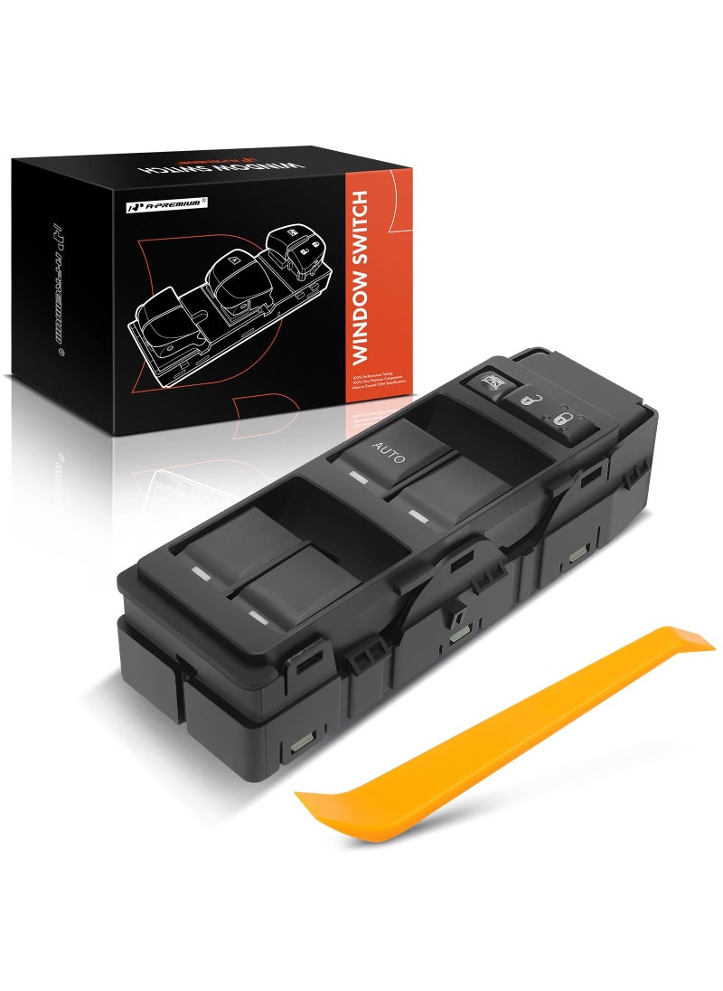 A-Premium A-Premium Master Power Window Switch with 1 Single Auto Compatible with Chrysler 200 300 Sebring Dodge Avenger Caliber Dakota Magnum Jeep Compass Patriot Mitsubishi Raider Front Left Driver Side  - Image 1